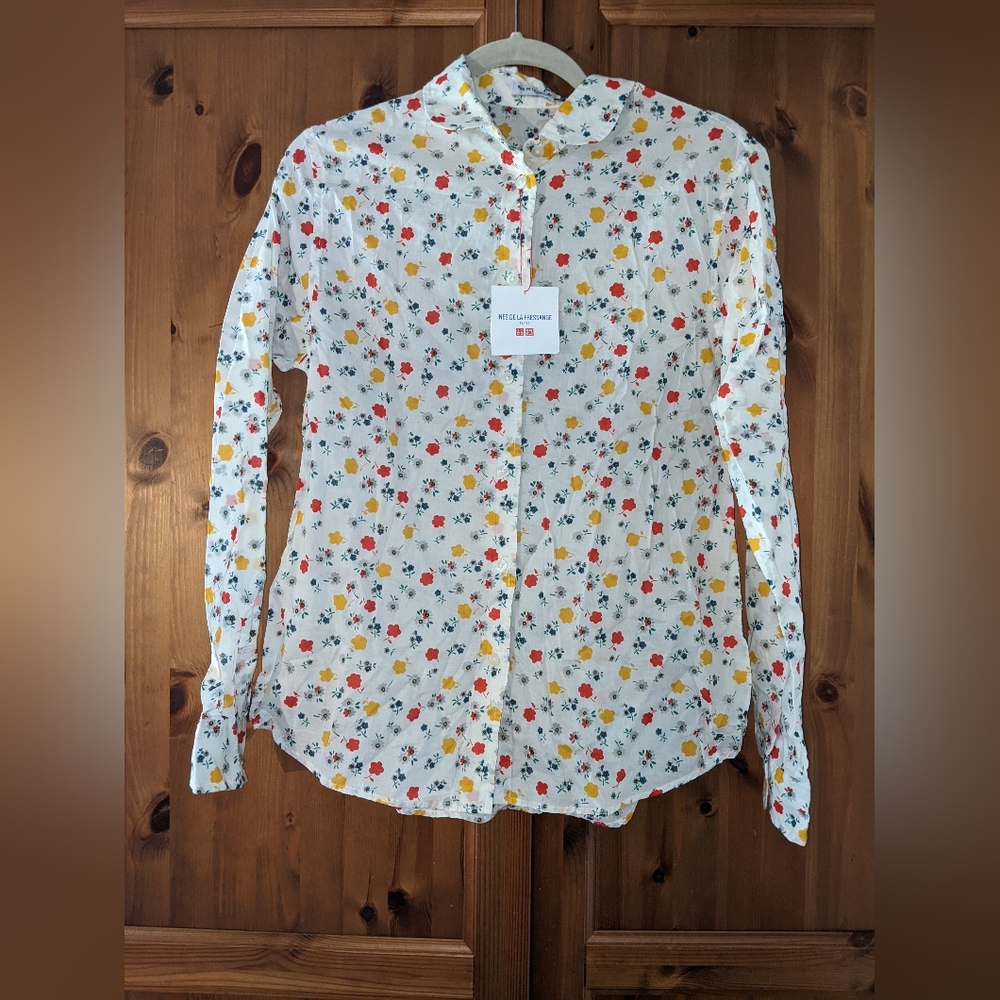 ***NWT*** Ines dela Fressange Paris button down shirt